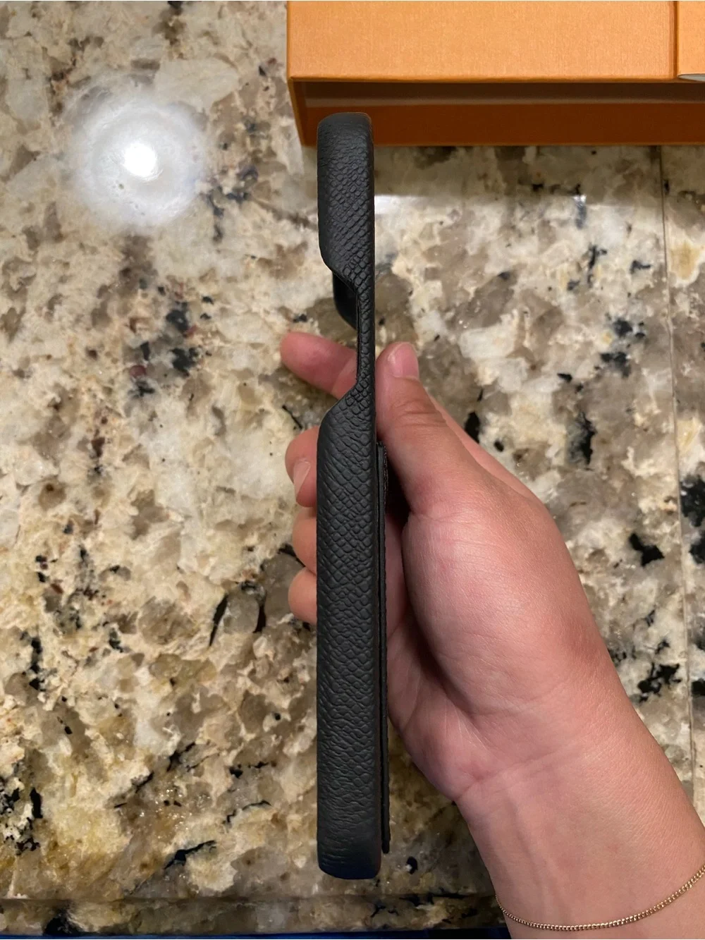 Louis Vuitton Black Monogram iPhone Case